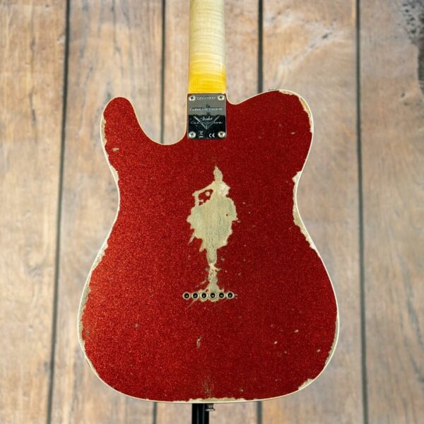 Fender Custom Shop NAMM 60's Custom SFA Telecaster Heavy Relic in Red Sparkle - Image 5