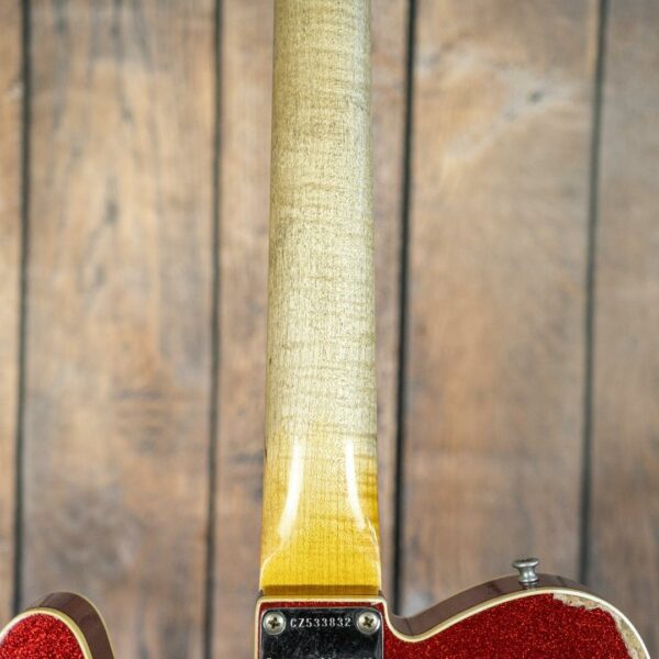 Fender Custom Shop NAMM 60's Custom SFA Telecaster Heavy Relic in Red Sparkle - Image 12