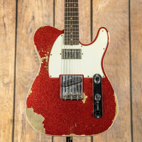 Fender Custom Shop NAMM 60's Custom SFA Telecaster Heavy Relic in Red Sparkle