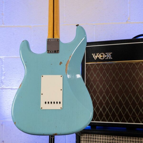 Fender Custom Shop '56 Reissue Stratocaster Relic in Faded Daphne Blue - Image 2