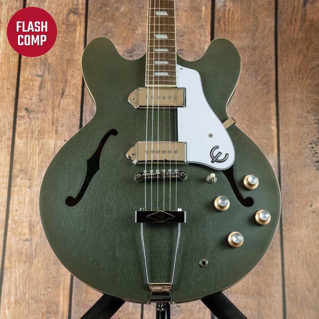 epiphone casino worn olive