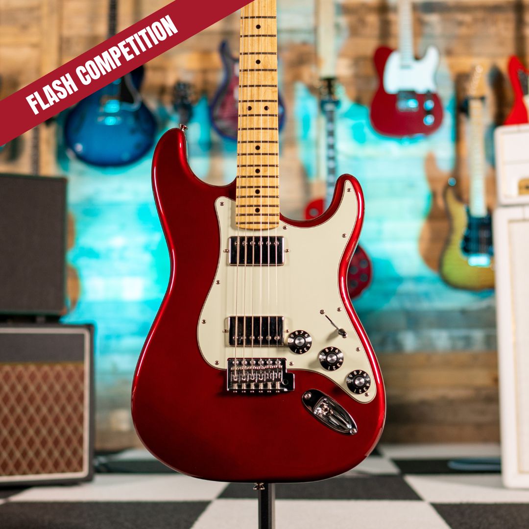 Fender Blacktop Stratocaster HH in Candy Apple Red