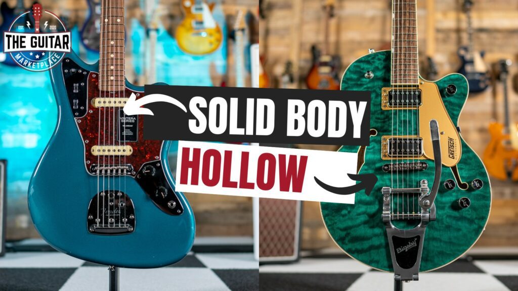 solid body, hollow body, semi hollow guitar