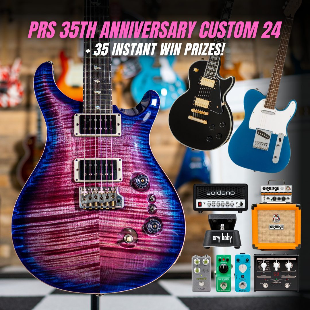 PRS 35th Anniversary Custom 24 in Violet Blue Burst + 35 Instant Win Prizes!