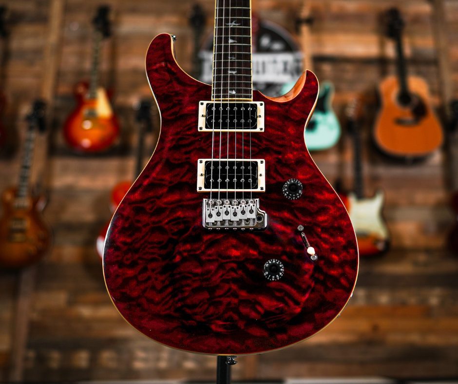 PRS SE Custom 24 in Cherry Red Quilt