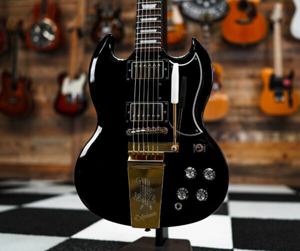 Epiphone SG Custom Vibrola in Ebony - Image 2