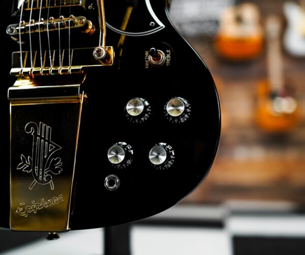 Epiphone SG Custom Vibrola in Ebony - Image 4