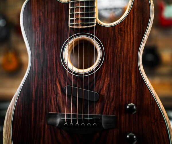 Fender American Acoustasonic Telecaster Exotic Cocobolo - Image 3