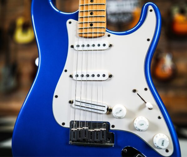 Fender American Standard Stratocaster in Chrome Blue - Image 3