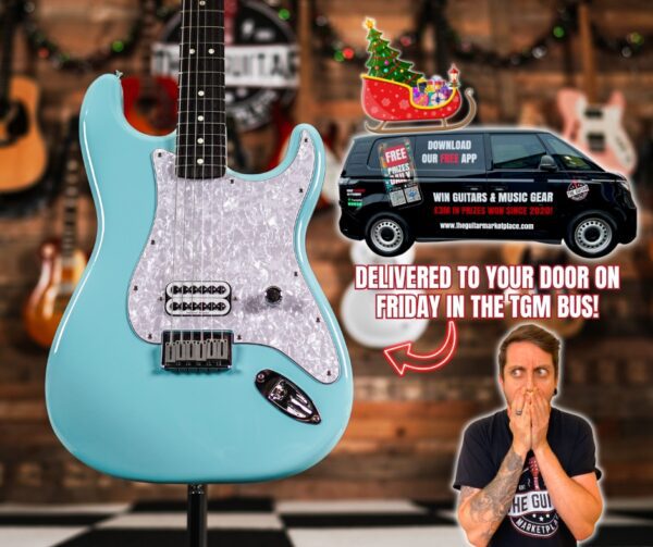 Fender Limited Edition Tom Delonge Stratocaster Flash Competition! Same-Day Delivery in the TGM Bus