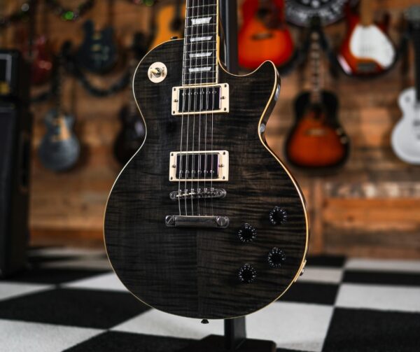 Epiphone Les Paul 1960 Tribute Plus in Midnight Black - Image 2