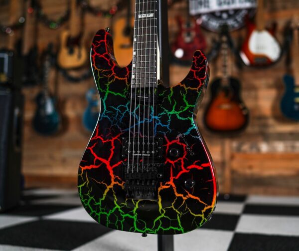 ESP LTD Mirage Deluxe  '87 Rainbow Crackle - Image 2