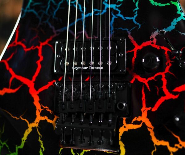 ESP LTD Mirage Deluxe  '87 Rainbow Crackle - Image 5