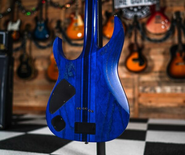 Ibanez RGDIM6FM Iron Label in Cerulean Blue Burst Flat - Image 5