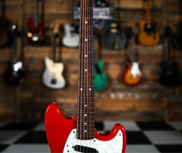 Fender MIJ '73 Reissue Competition Mustang in Fiesta Red - Image 4