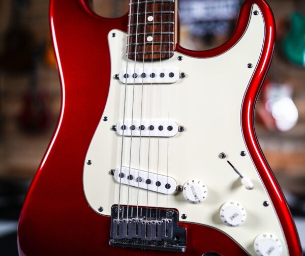 Fender American Series Stratocaster in Candy Apple Red - Image 4