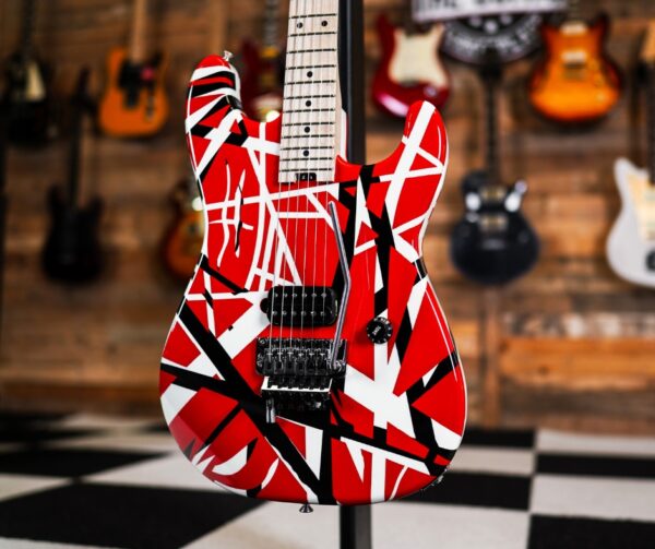 EVH Striped Series in Red with Black Stripes - Image 2