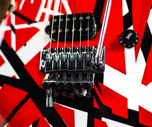 EVH Striped Series in Red with Black Stripes - Image 3