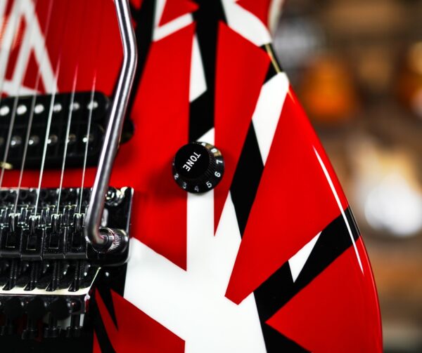 EVH Striped Series in Red with Black Stripes - Image 4