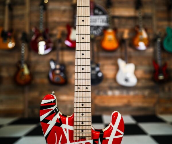 EVH Striped Series in Red with Black Stripes - Image 5