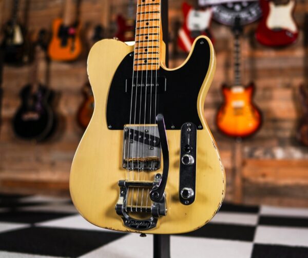 Fender Vintera Road Worn '50s Telecaster in Blonde with Upgrades - Image 2