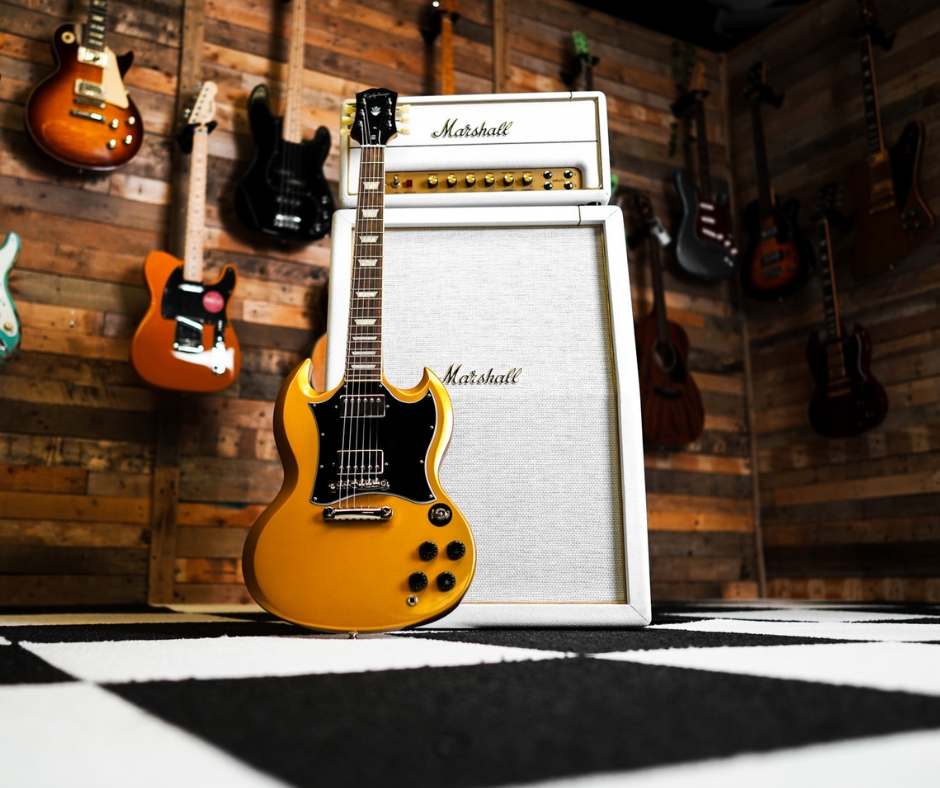 Epiphone SG Traditional Pro in Metallic Gold - The Guitar Marketplace