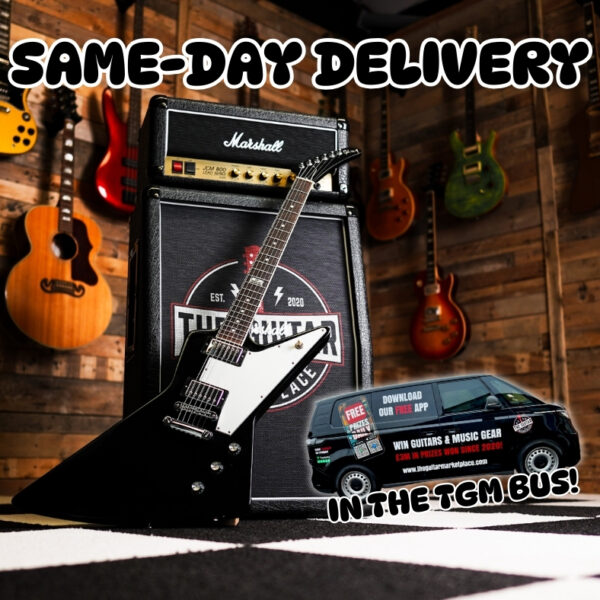 Gibson 120th Anniversary Explorer Flash Competition! Same-Day Delivery in the TGM Bus