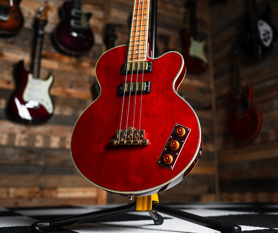 Epiphone Allen Woody Rumblekat Bass in Wine Red - The Guitar