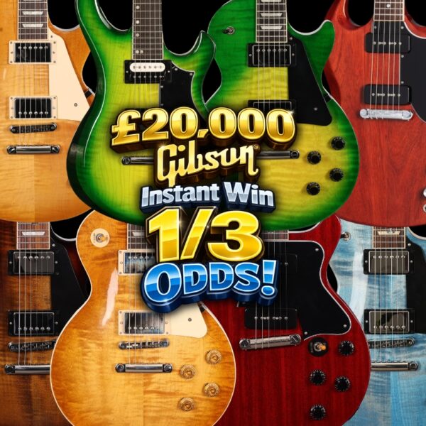 £20,000 Gibson Instant Win - 1/3 Odds!