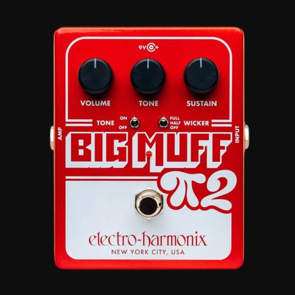 Electro Harmonix Big Muff Pi 2 Dual Op-Amp Fuzz Pedal with Tone Wicker