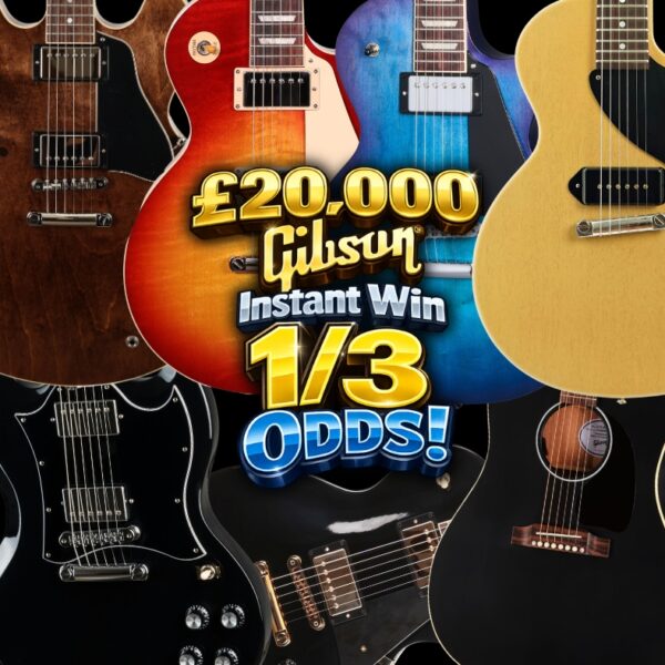 £20,000 Gibson Instant Win – 1/3 Odds!
