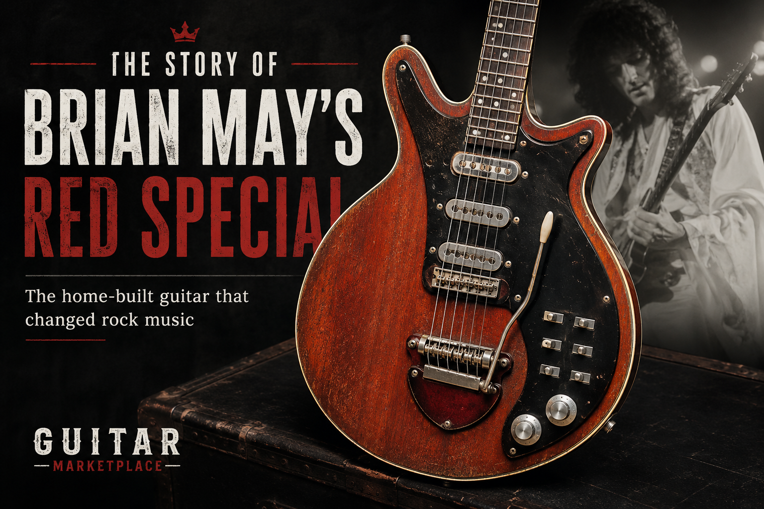 Brian May guitars製RED SPECIAL 純正ギグケース付き Hobby Guitar