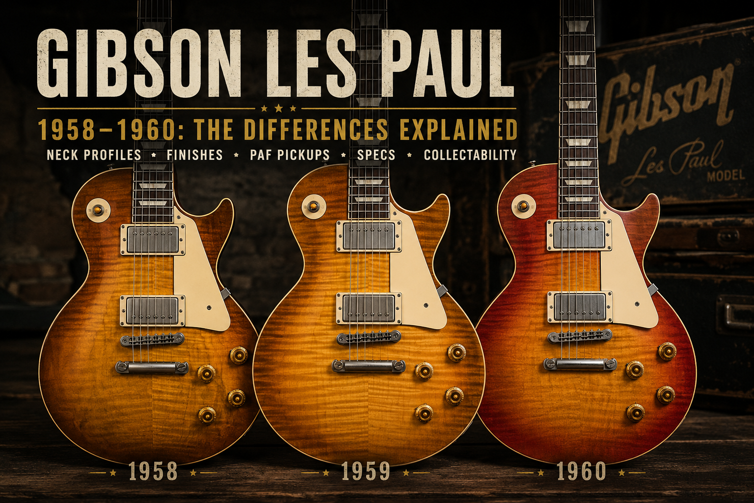 Gibson Les Paul 1958–1960: Understanding the Differences Between